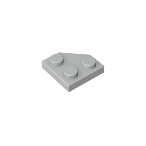 Gobricks,Wedge Plate 2 x 2 Cut Corner,26601