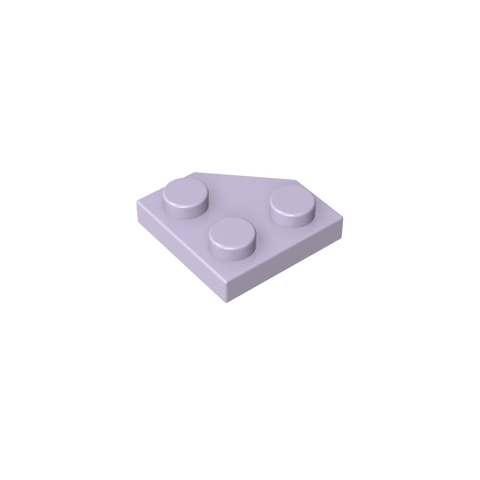 Gobricks,Wedge Plate 2 x 2 Cut Corner,26601