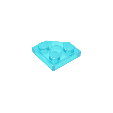 Gobricks,Wedge Plate 2 x 2 Cut Corner,26601