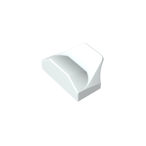 Gobricks,Wedge Curved 1 x 2 x 2/3 No Studs, Wing End,47458,81300