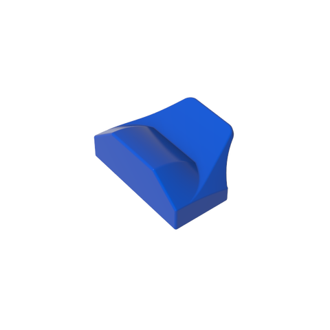 Gobricks,Wedge Curved 1 x 2 x 2/3 No Studs, Wing End,47458,81300