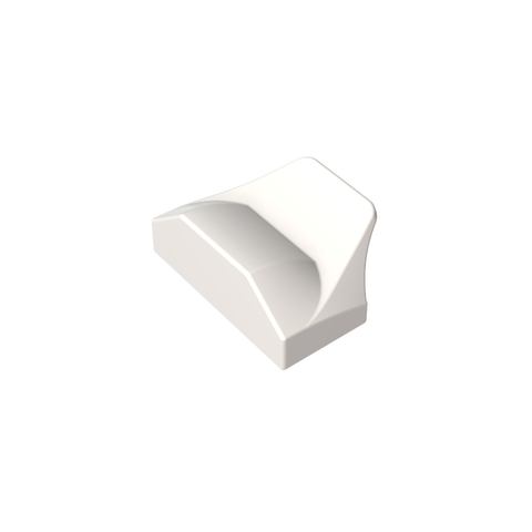 Gobricks,Wedge Curved 1 x 2 x 2/3 No Studs, Wing End,47458,81300