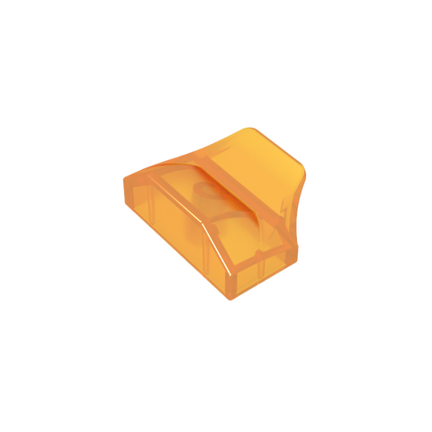 Gobricks,Wedge Curved 1 x 2 x 2/3 No Studs, Wing End,47458,81300