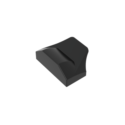 Gobricks,Wedge Curved 1 x 2 x 2/3 No Studs, Wing End,47458,81300