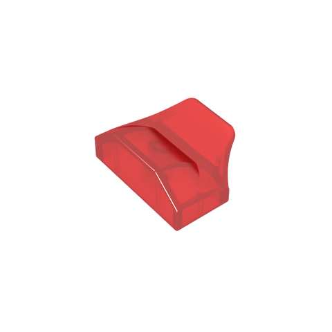 Gobricks,Wedge Curved 1 x 2 x 2/3 No Studs, Wing End,47458,81300