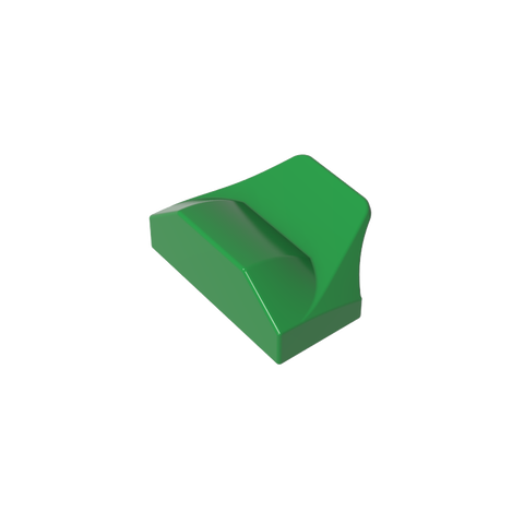 Gobricks,Wedge Curved 1 x 2 x 2/3 No Studs, Wing End,47458,81300