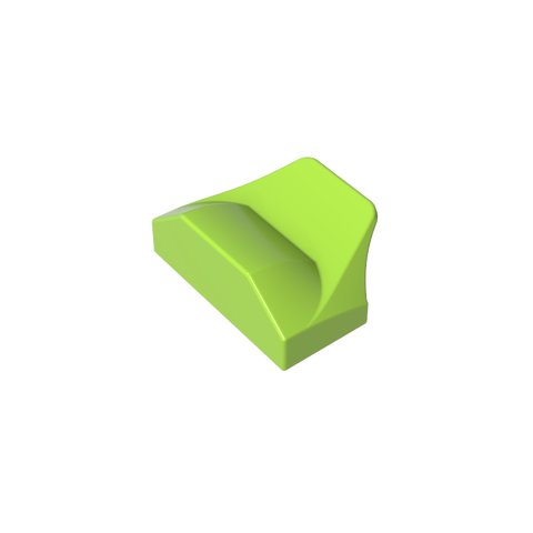 Gobricks,Wedge Curved 1 x 2 x 2/3 No Studs, Wing End,47458,81300