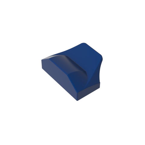 Gobricks,Wedge Curved 1 x 2 x 2/3 No Studs, Wing End,47458,81300