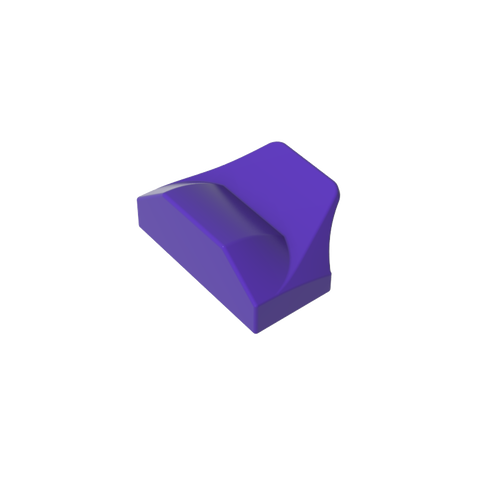 Gobricks,Wedge Curved 1 x 2 x 2/3 No Studs, Wing End,47458,81300