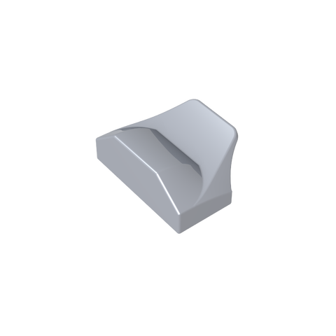 Gobricks,Wedge Curved 1 x 2 x 2/3 No Studs, Wing End,47458,81300
