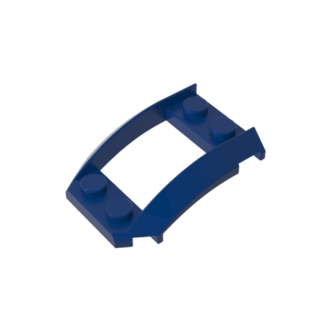Gobricks,Wheel Arch, Wedge 4 x 3 Open with Cutout and Four Studs,47755
