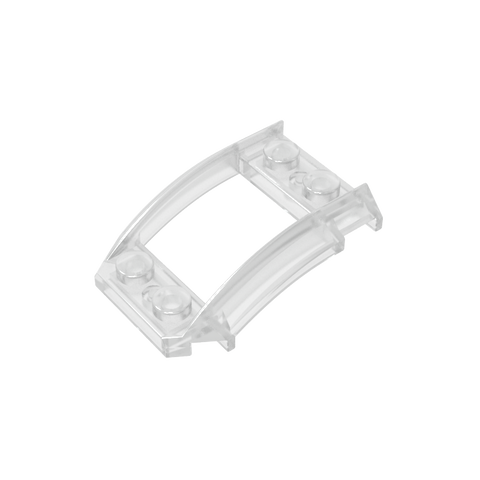Gobricks,Wheel Arch, Wedge 4 x 3 Open with Cutout and Four Studs,47755