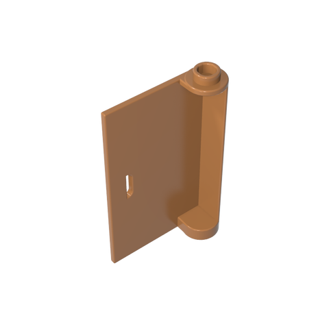 Gobricks,Door 1 x 3 x 4 Left with Thin Handle,3193a