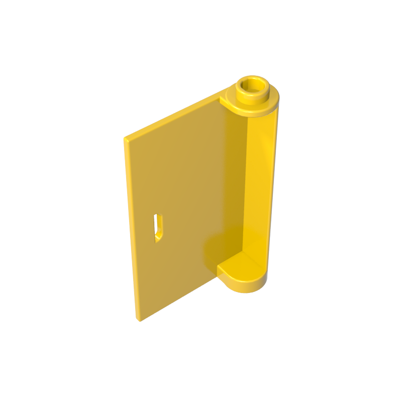Gobricks,Door 1 x 3 x 4 Left with Thin Handle,3193a