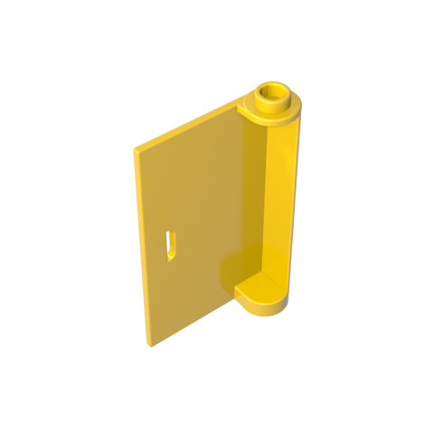 Gobricks,Door 1 x 3 x 4 Left with Thin Handle,3193a