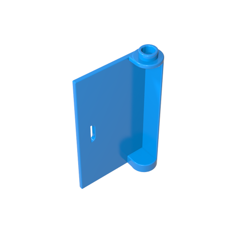Gobricks,Door 1 x 3 x 4 Left with Thin Handle,3193a