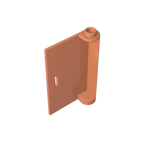 Gobricks,Door 1 x 3 x 4 Left with Thin Handle,3193a