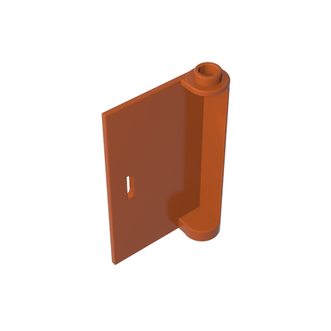 Gobricks,Door 1 x 3 x 4 Left with Thin Handle,3193a