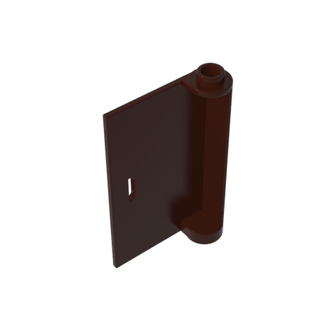 Gobricks,Door 1 x 3 x 4 Left with Thin Handle,3193a