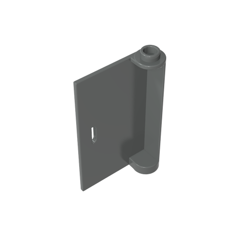 Gobricks,Door 1 x 3 x 4 Left with Thin Handle,3193a