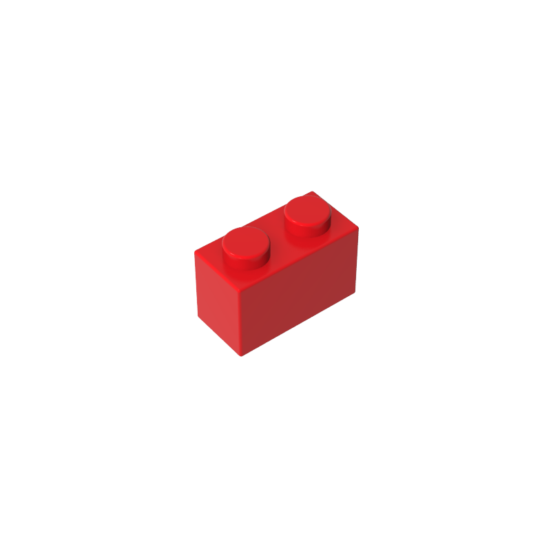 Gobricks,Brick 1 x 2 without Bottom Tube,3065