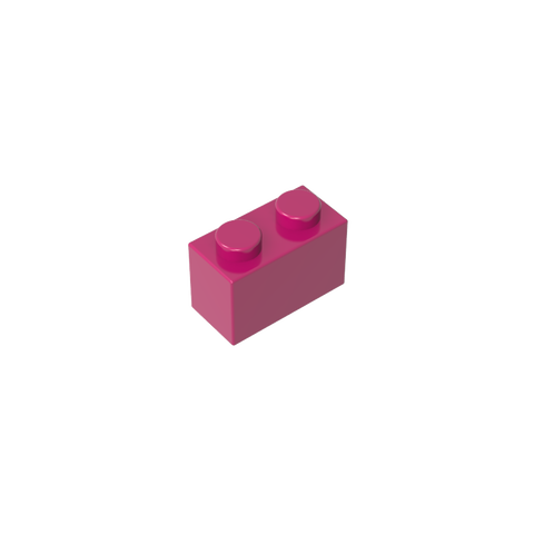 Gobricks,Brick 1 x 2 without Bottom Tube,3065
