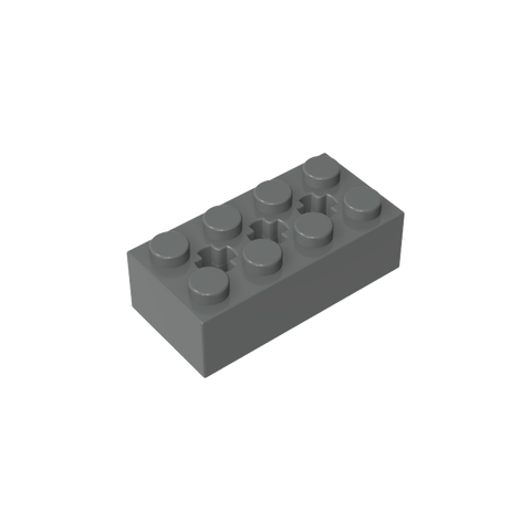 Gobricks,Brick Special 2 x 4 with 3 Axle Holes,39789