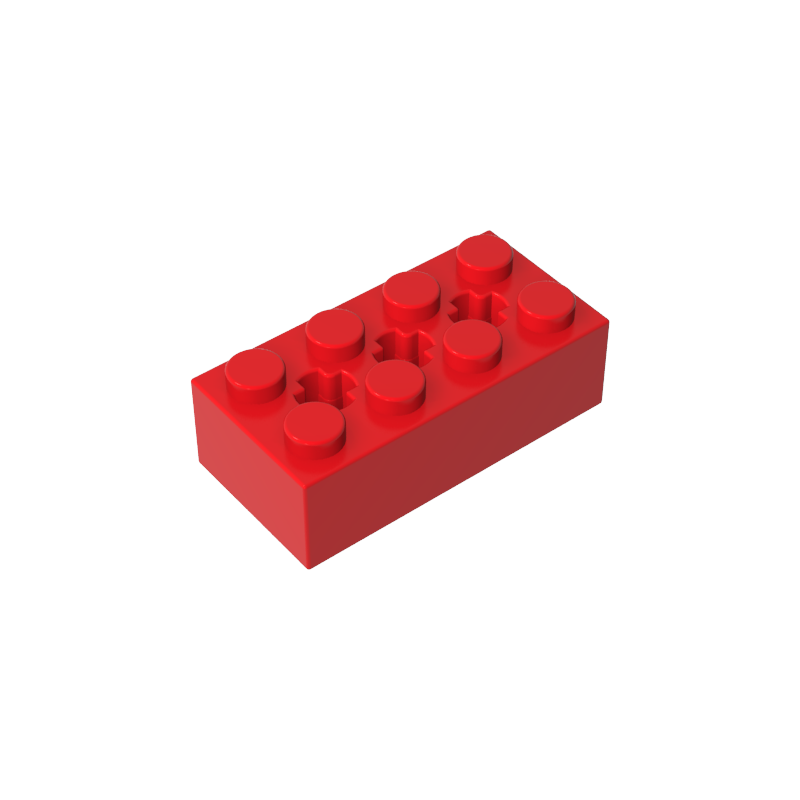 Gobricks,Brick Special 2 x 4 with 3 Axle Holes,39789