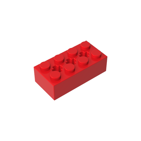 Gobricks,Brick Special 2 x 4 with 3 Axle Holes,39789