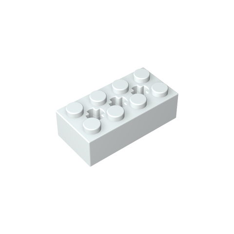 Gobricks,Brick Special 2 x 4 with 3 Axle Holes,39789