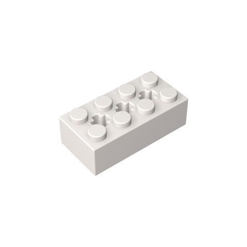 Gobricks,Brick Special 2 x 4 with 3 Axle Holes,39789