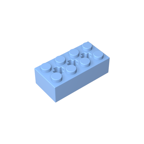 Gobricks,Brick Special 2 x 4 with 3 Axle Holes,39789