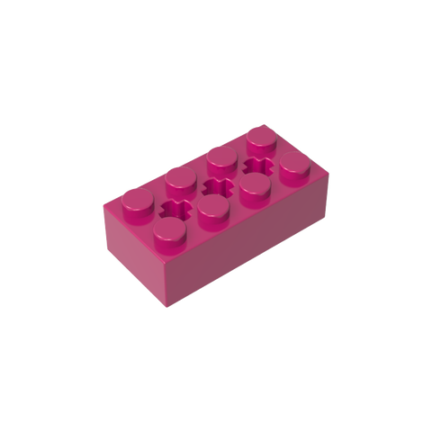 Gobricks,Brick Special 2 x 4 with 3 Axle Holes,39789