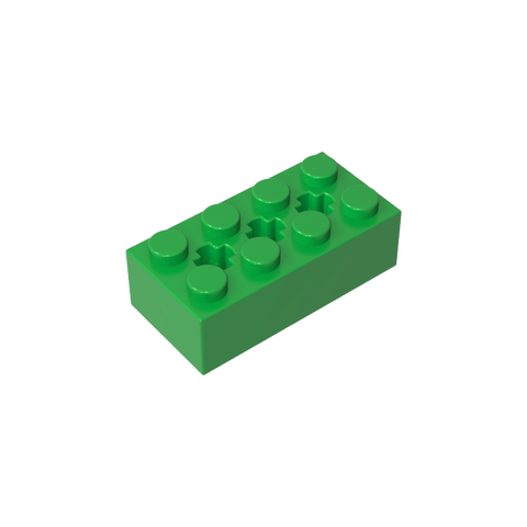 Gobricks,Brick Special 2 x 4 with 3 Axle Holes,39789