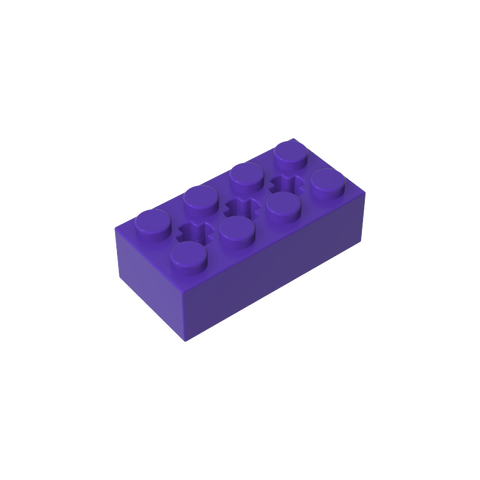 Gobricks,Brick Special 2 x 4 with 3 Axle Holes,39789