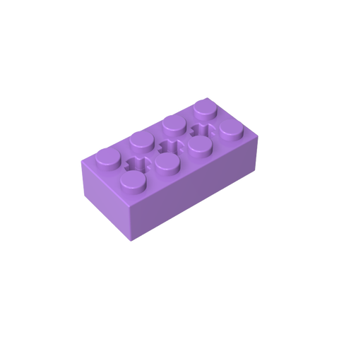 Gobricks,Brick Special 2 x 4 with 3 Axle Holes,39789