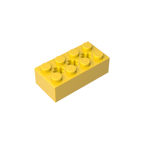 Gobricks,Brick Special 2 x 4 with 3 Axle Holes,39789