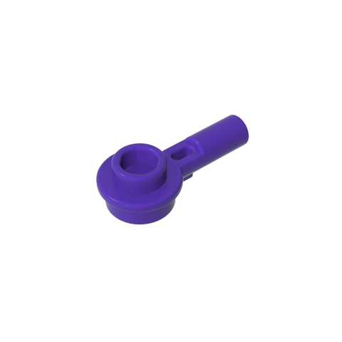Gobricks,Plate Round 1 x 1 with Hollow Stud and Horizontal Bar 1L,32828
