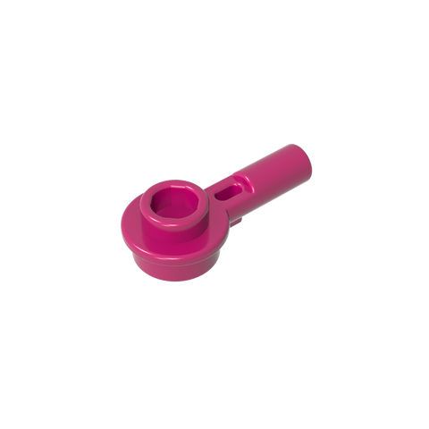 Gobricks,Plate Round 1 x 1 with Hollow Stud and Horizontal Bar 1L,32828