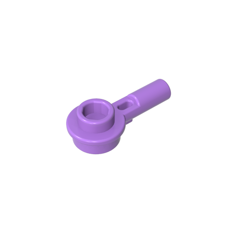 Gobricks,Plate Round 1 x 1 with Hollow Stud and Horizontal Bar 1L,32828