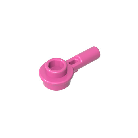 Gobricks,Plate Round 1 x 1 with Hollow Stud and Horizontal Bar 1L,32828