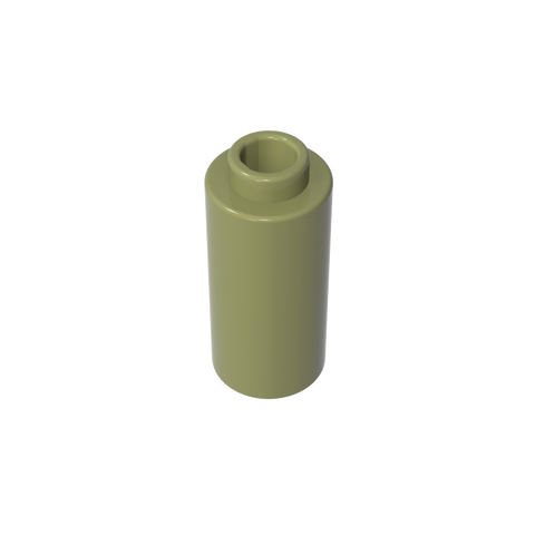 Gobricks,Brick, Round 1 x 1 x 1 2/3,71075a,71076