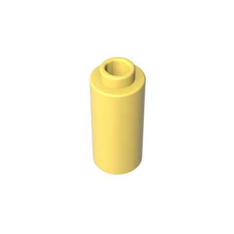 Gobricks,Brick, Round 1 x 1 x 1 2/3,71075a,71076