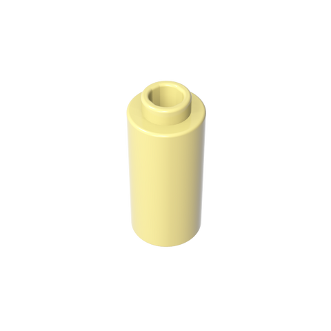 Gobricks,Brick, Round 1 x 1 x 1 2/3,71075a,71076