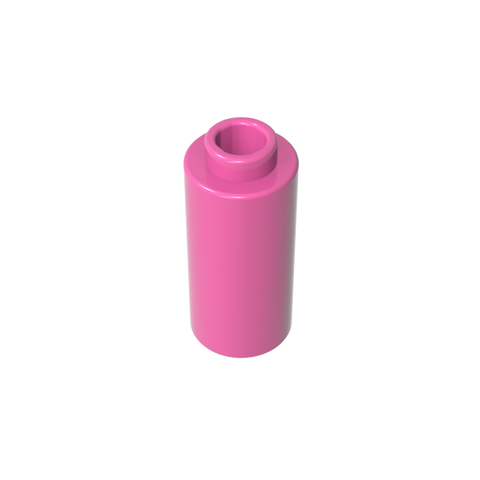 Gobricks,Brick, Round 1 x 1 x 1 2/3,71075a,71076