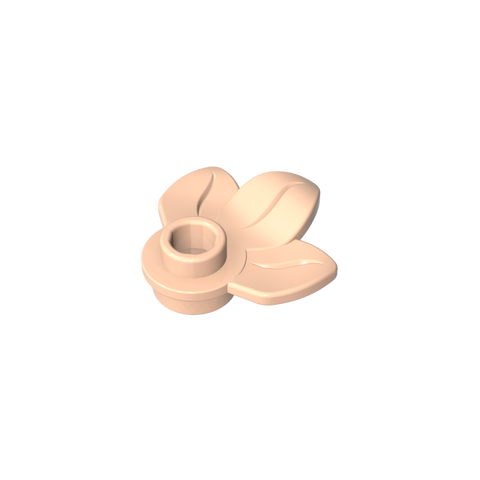 Gobricks,Plant, Plate 1 x 1 Round with 3 Leaves,32607