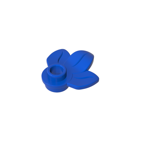 Gobricks,Plant, Plate 1 x 1 Round with 3 Leaves,32607