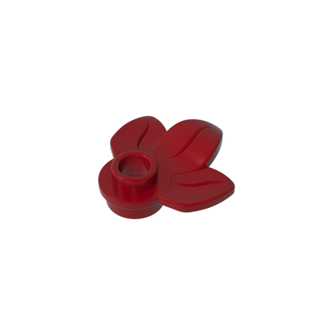 Gobricks,Plant, Plate 1 x 1 Round with 3 Leaves,32607