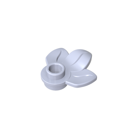 Gobricks,Plant, Plate 1 x 1 Round with 3 Leaves,32607