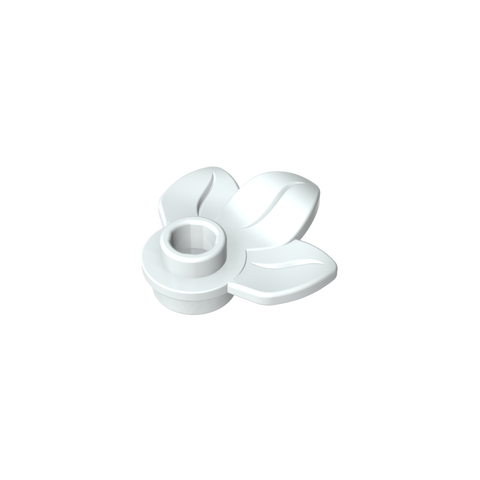 Gobricks,Plant, Plate 1 x 1 Round with 3 Leaves,32607